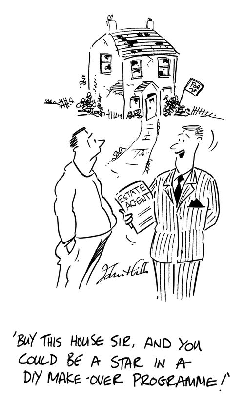 'Buy this house sir, and you could be a star in a DIY make-over programme!'