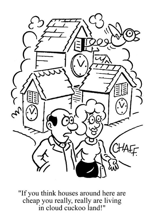 'If you think houses around here are cheap you really, really are living in cloud cuckoo land!'