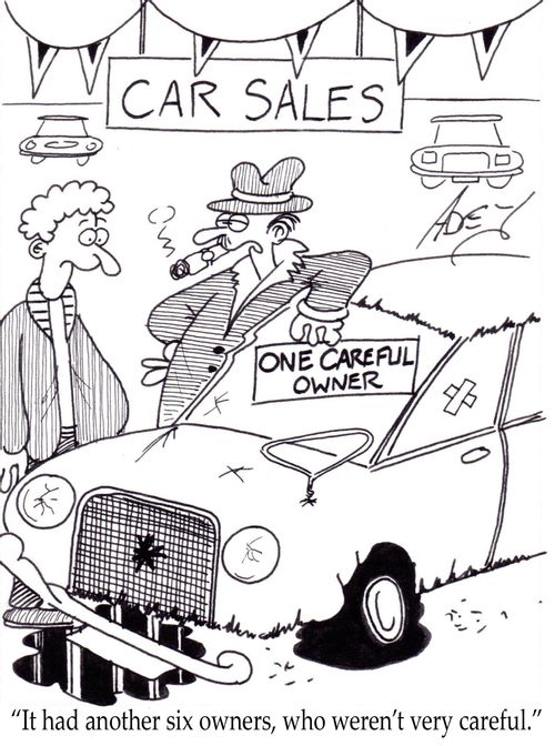 "It had another six owners, who weren't very careful."