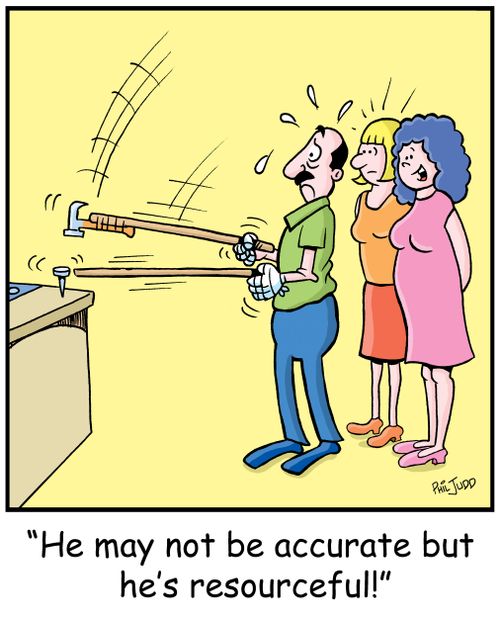 'He may not be accurate but he's resourceful'