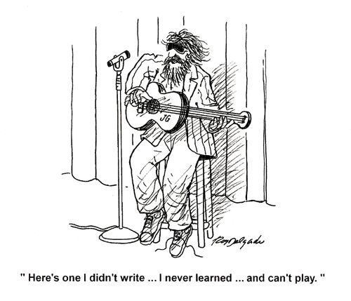 'Here's one I didn't write... I never learned... and can't play.'