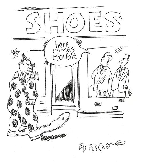 Shoe Shop, 'Here Comes Trouble.'