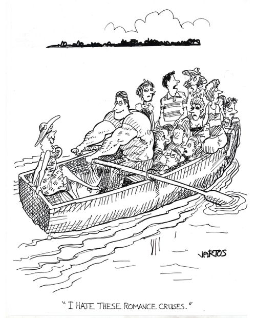 'I hate these romance cruises.'