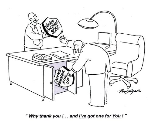 'Why thankyou! ... and I've got one for you!'