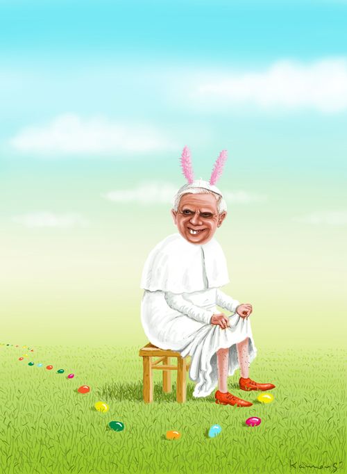 Pope Benedict at Easter