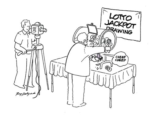 Lotto Jackpot drawing.