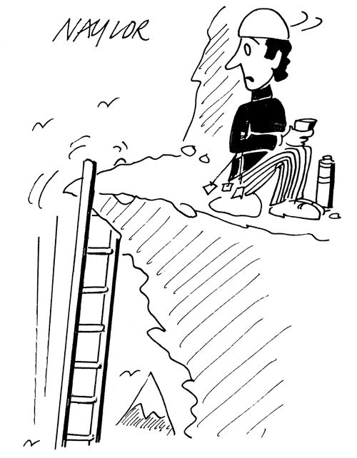 Falling Mountain Climber.