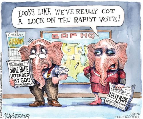 'Looks like we've really got a lock on the rapist vote.'
