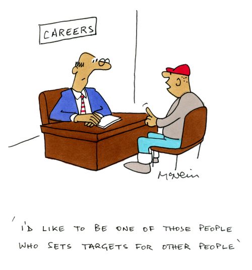 'I'd like to be one of those people who sets targets for other people.'