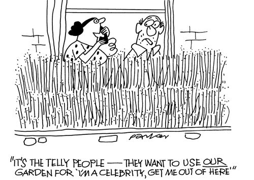 'It's the telly people-they want to use OUR garden for 'I'm a Celebrity,Get me out of here!'