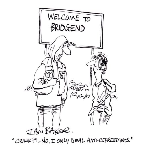 'Crack?!...No, I only deal anti-depressants.'
