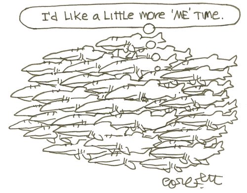 Fish: I'd like a little more 'ME' TIME.'