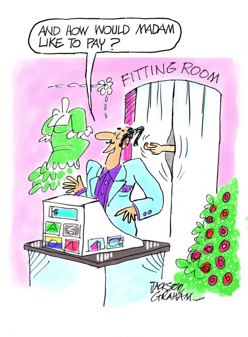 How would Madam like to pay?
