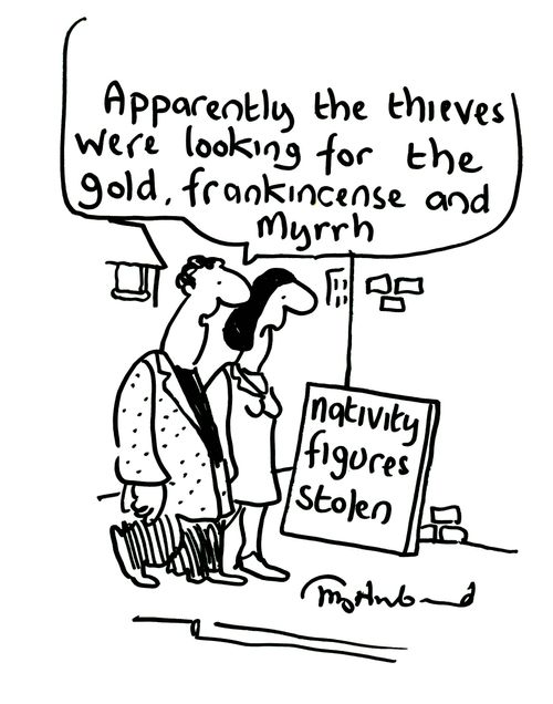 'Apparently the thieves were looking for the gold, frankincense and myrrh.'