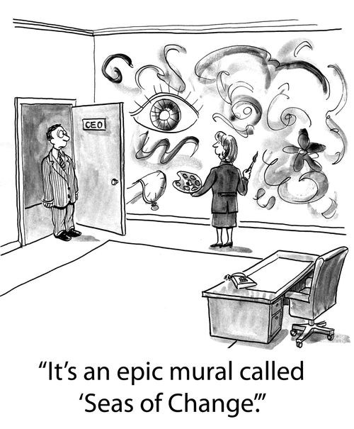 'It's an epic mural called 'Seas of Change'.'