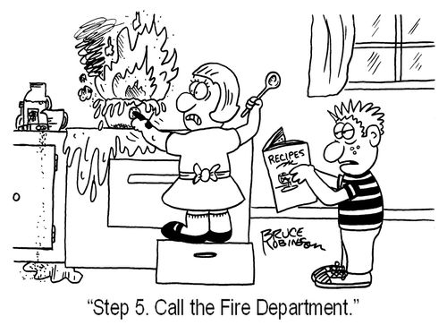 'Step 5. Call the Fire Department.'