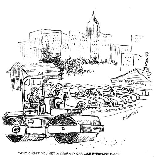 'Why didn't you get a company car like everyone else?'