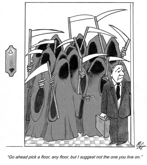 'Go ahead pick a floor, any floor, but I suggest not the one you live on.'