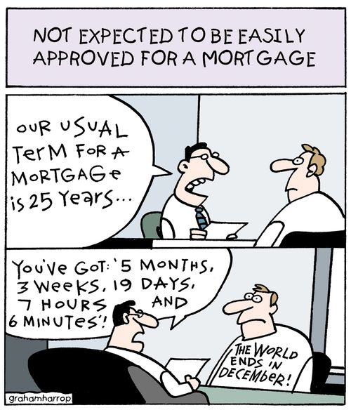 Not expected to be easily approved for a mortgage.