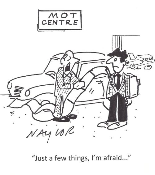 'Just a few things, I'm afraid. . .'