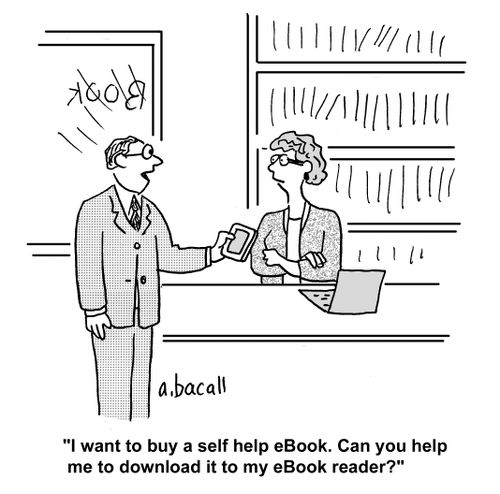 'I want to buy a self help eBook. Can you help me to download it to my eBook reader?'