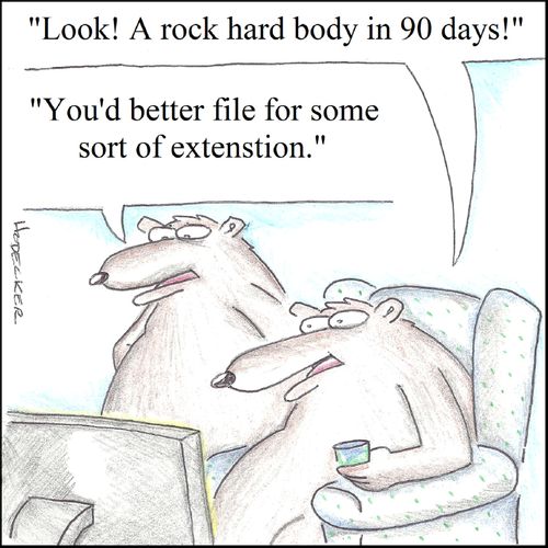 'Look! A rock hard body in 90 days!'