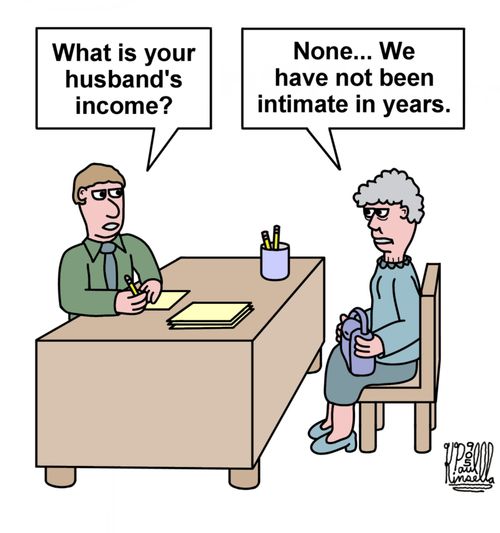 'What is your husband's income?'