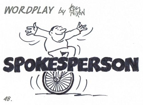 Wordplay: Spokesperson.
