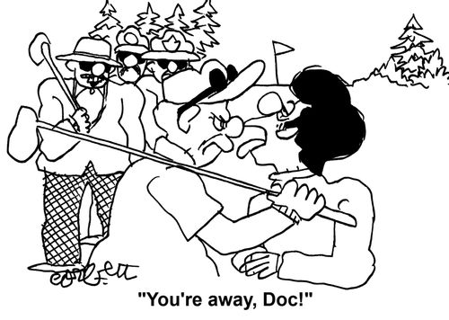 'You're away, Doc!'