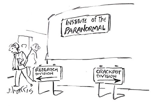 Institute of the Paranormal: Research Division and Crackpot Division.