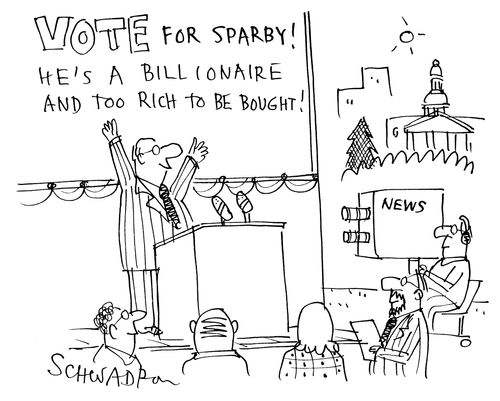 Vote For Starby! He's a Billionaire and Too Rich To Be Bought!