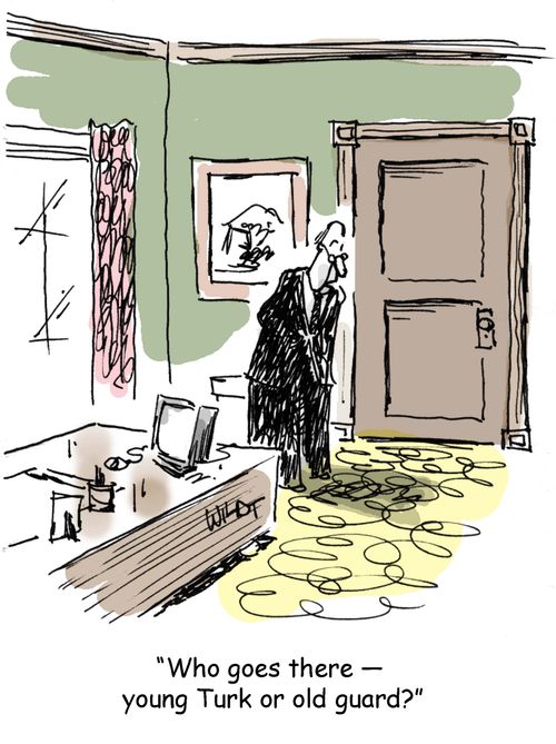 Who goes there - young Turk or old guard?