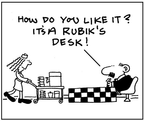 It's a Rubik's desk.