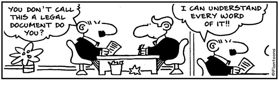 It's not a legal document, I can understand every word.