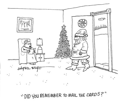 'Did you remember to mail the cards?'