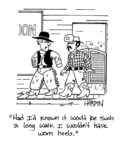 'Had I'd known it would be such a long walk I wouldn't have worn heels.'