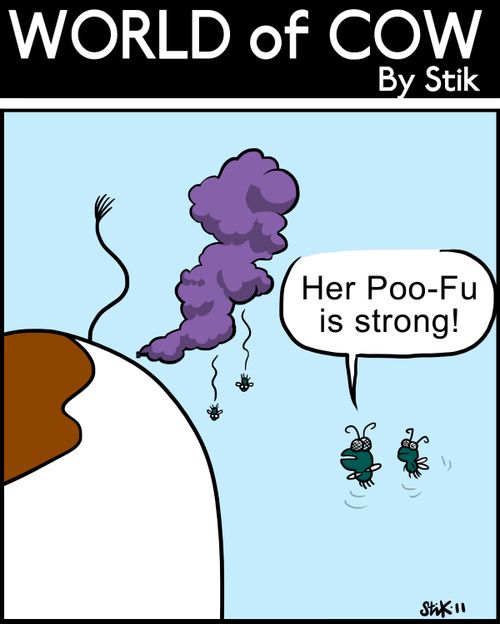 Her Poo-Fu is strong!