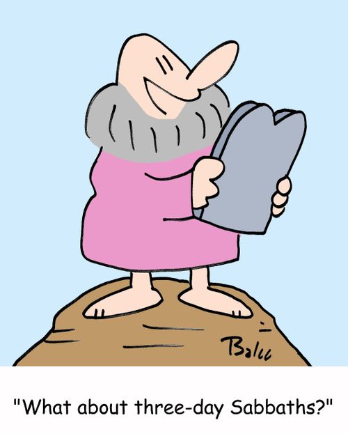 'What about three-day Sabbaths?'
