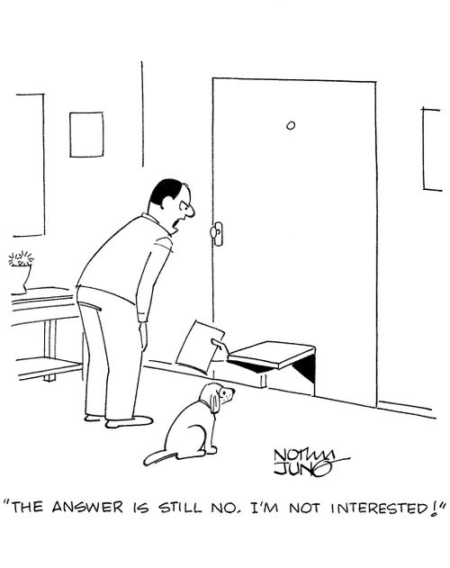 'The answer is still no. I'm not interested!'
