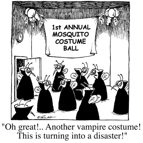 Oh great! Another vampire costume! This turning into a disaster!