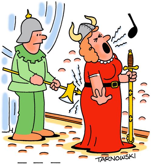 Stabbing an opera singer to hit the high notes.