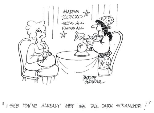 'I see you've already met the tall dark stranger !'