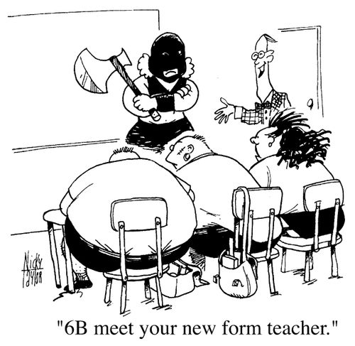"6B meet your new form teacher."