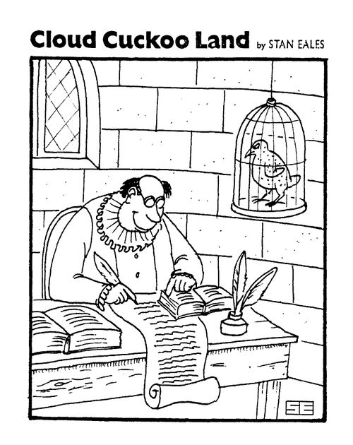 Cloud Cuckoo Land,  manuscript writer