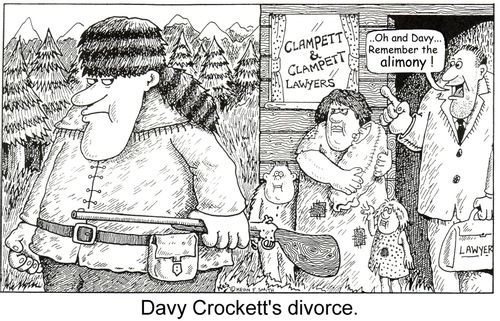 'Davy Crockett's divorce.'
