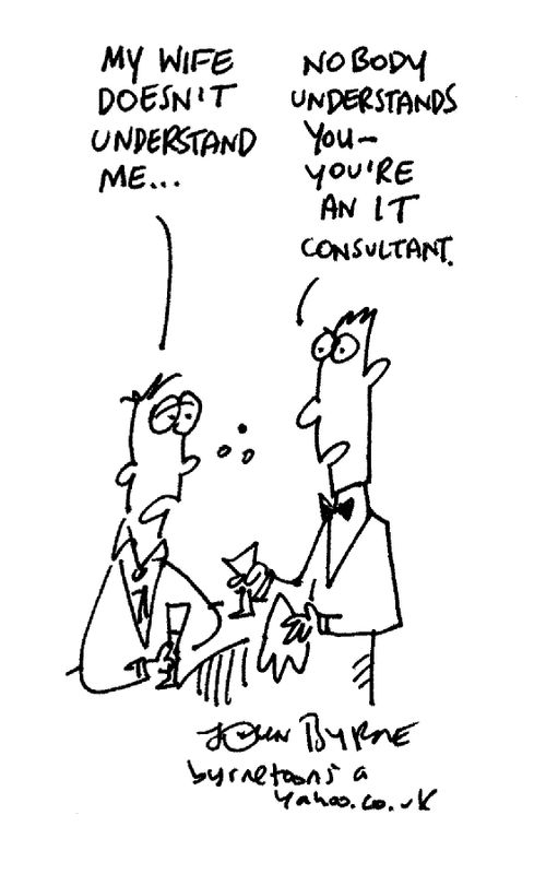 '...Nobody understands you, you're an IT consultant.'