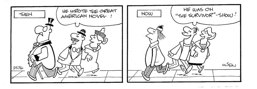 The changing times of 'fame'.