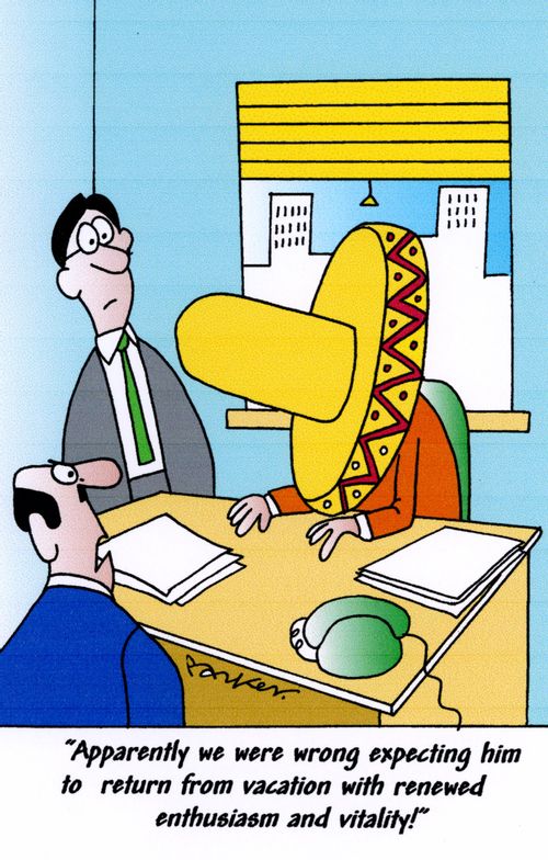 'Apparently we were wrong expecting him to return from vacation with renewed enthusiasm and vitality!'