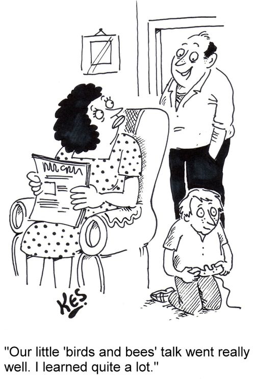 'Our little 'birds and bees' talk went really well. I learned quite a lot.'