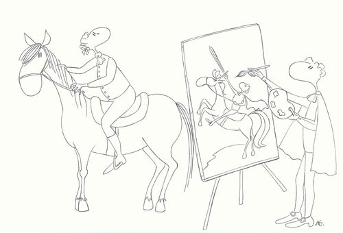 Heroic portrait of an aristocrat